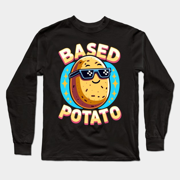 Funny Based Potato Pun For Baked Spud Pun Lovers Long Sleeve T-Shirt by SubtleSplit